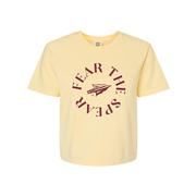 Florida State Fear the Spear Circle Comfort Colors Boxy Tee